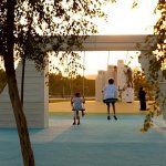Detské ihrisko v Dohe inšpirované významnými katarskými stavbami
