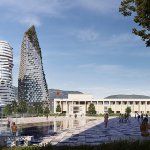 Nová najvyššia budova v Albánsku bude vyzerať ako vrch pokrytý zeleňou