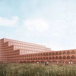 Projekt čínskej megatovárne na nábytok z červeného betónu